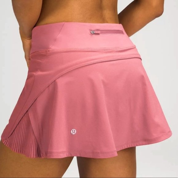 lululemon athletica Dresses & Skirts - lululemon play off the pleats skirt 13" misty merlot